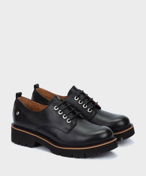 VICAR - Zapato de suela track con cordones para mujer (1)