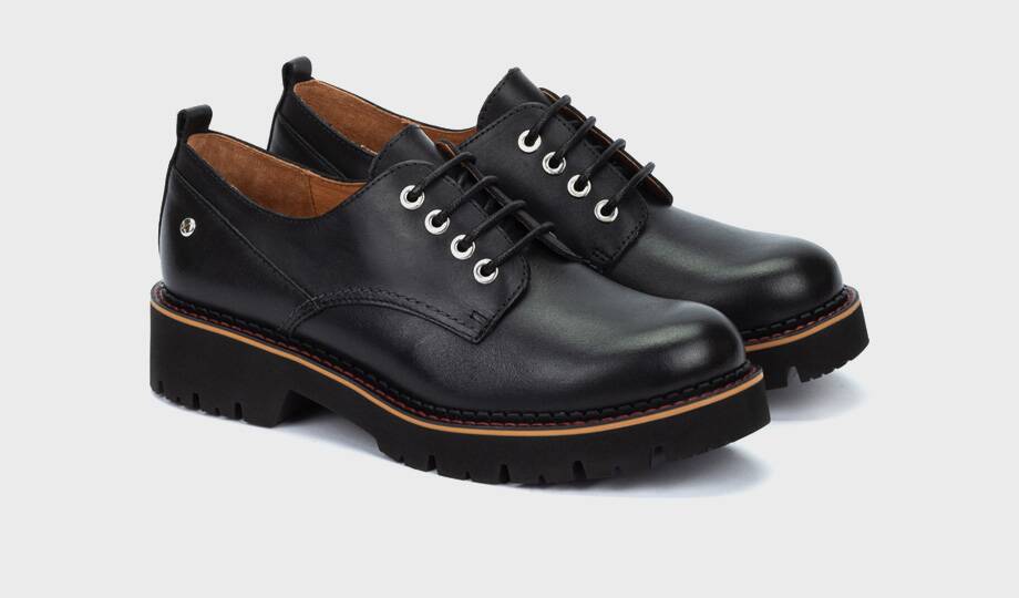 VICAR - Zapato de suela track con cordones para mujer (3)