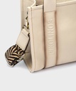 ALCUDIA - Bolso de piel  con asa en textil para mujer. (2)