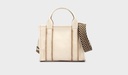 ALCUDIA - Bolso de piel  con asa en textil para mujer. (3)