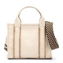 ALCUDIA - Bolso de piel  con asa en textil para mujer. (4)