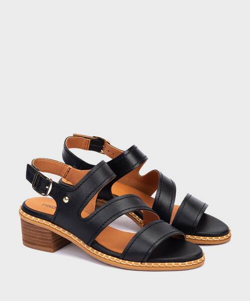 BLANES - Sandalias de tacón con hebilla para mujer (1)