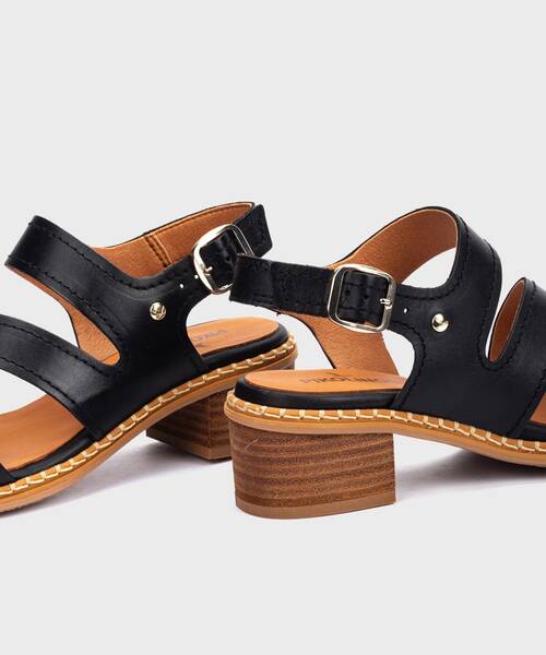 BLANES - Sandalias de tacón con hebilla para mujer (2)