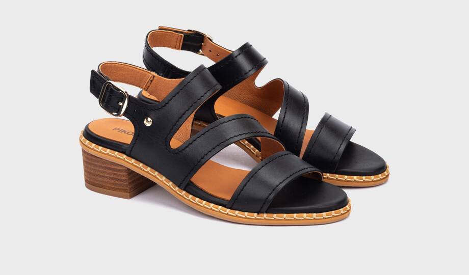 BLANES - Sandalias de tacón con hebilla para mujer (3)