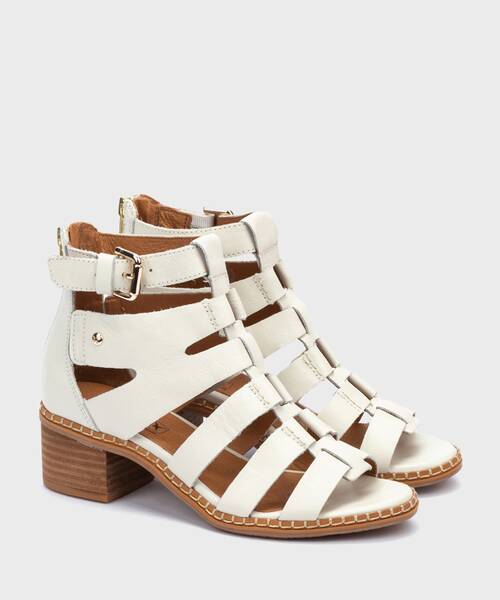 BLANES - Sandalias de tacón bloque con cremallera para mujer (1)