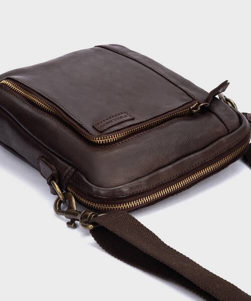 CAIMARI - Bolso de piel con cierre de cremallera para hombre. (2)