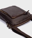 CAIMARI - Bolso de piel con cierre de cremallera para hombre. (2)