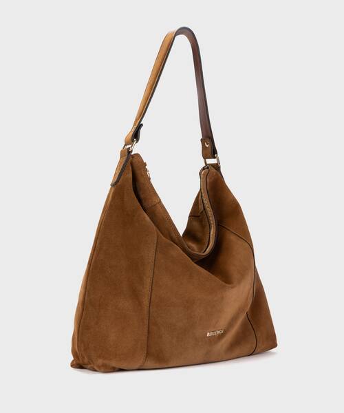 FRIAS - Bolso de serraje con caída para mujer (1)