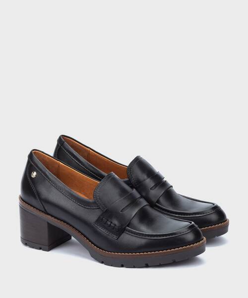 LLANES - Mocasín con tacón medio para mujer (1)