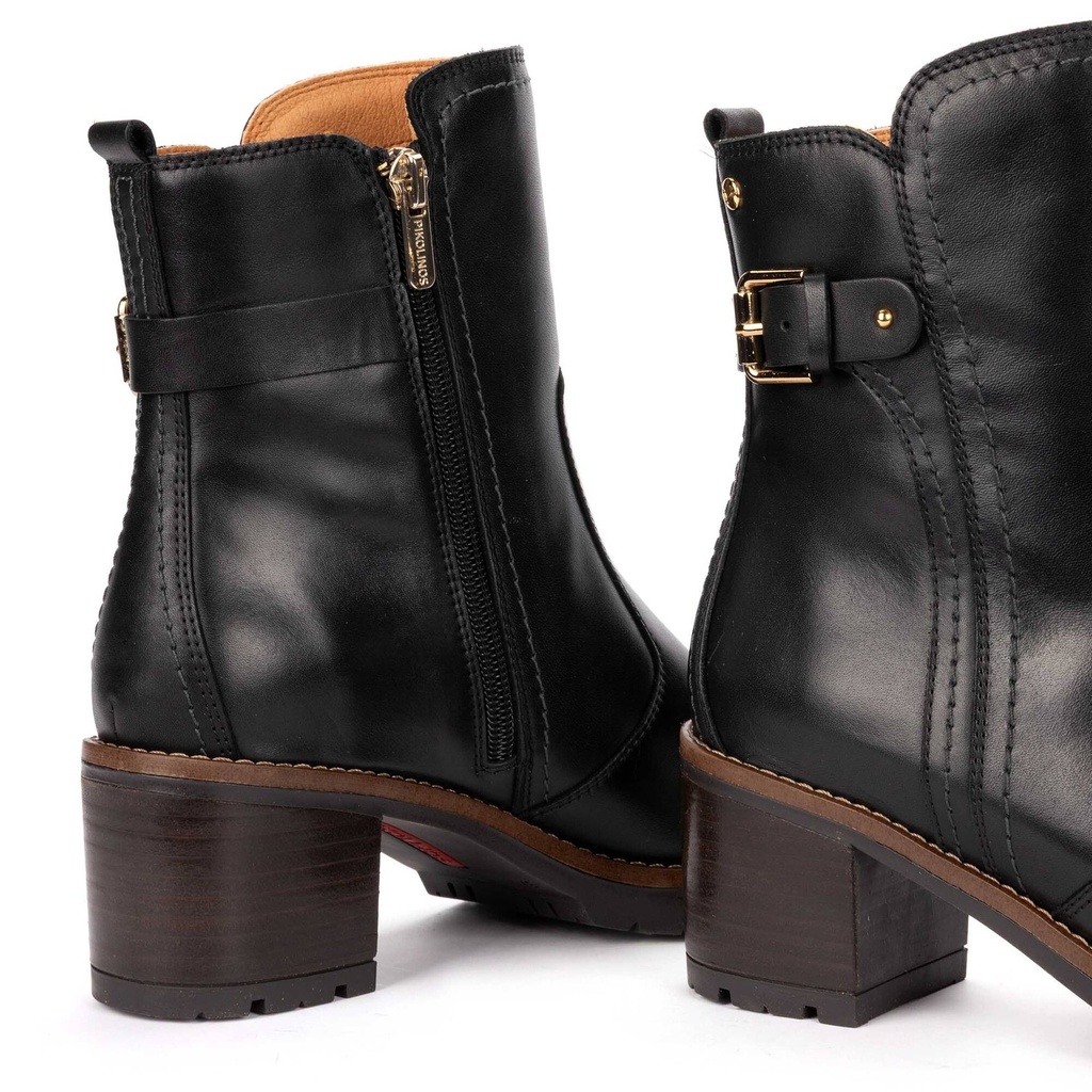 LLANES - Botín de tacón con suela track para mujer (7)