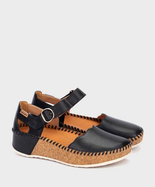 MARINA - Zapatos semiabiertos con hebilla y tacón para mujer (1)