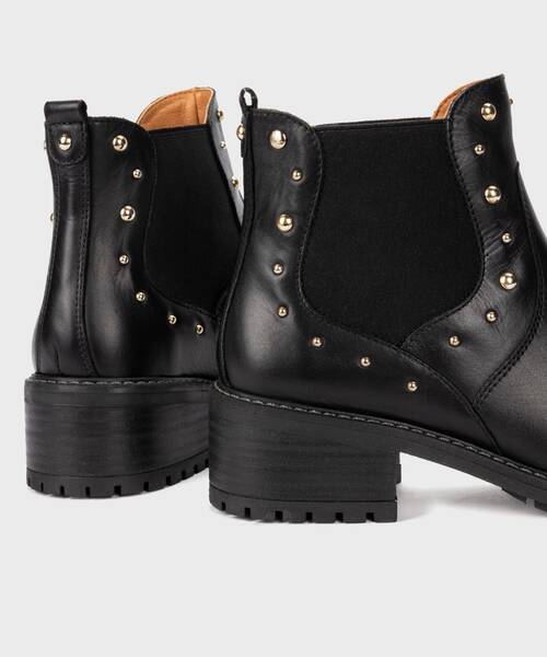 MEDINA - Botín Chelsea con elásticos y tachas para mujer (2)