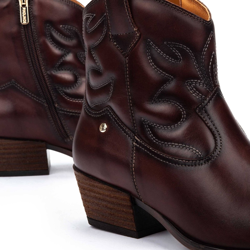 VERGEL - Botines de tacón con cremallera para mujer. (7)
