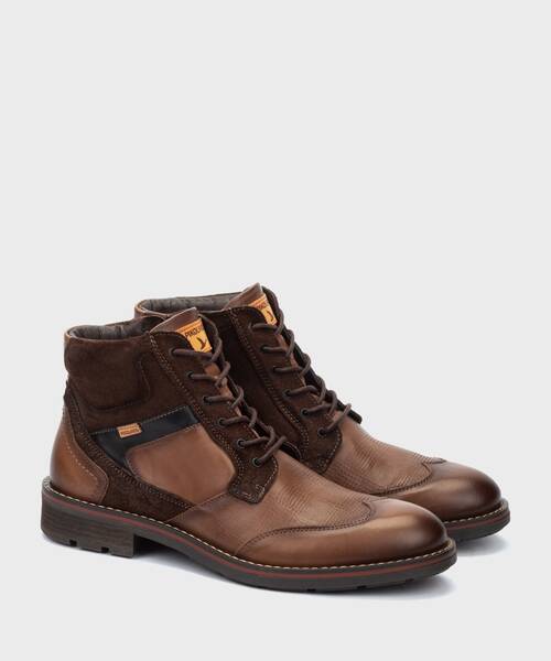 YORK - Botín con cordones y cremallera para hombre (1)