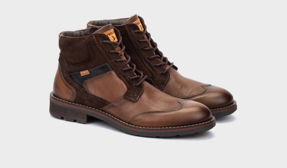 YORK - Botín con cordones y cremallera para hombre (3)
