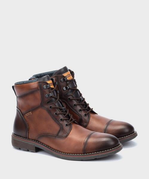 YORK - Botín con cordones y cremallera para hombre (1)