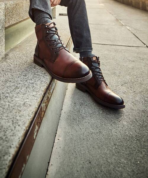 YORK - Botín con cordones y cremallera para hombre (2)