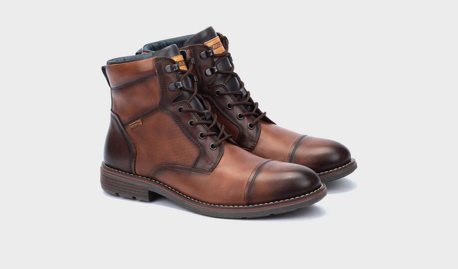 YORK - Botín con cordones y cremallera para hombre (3)