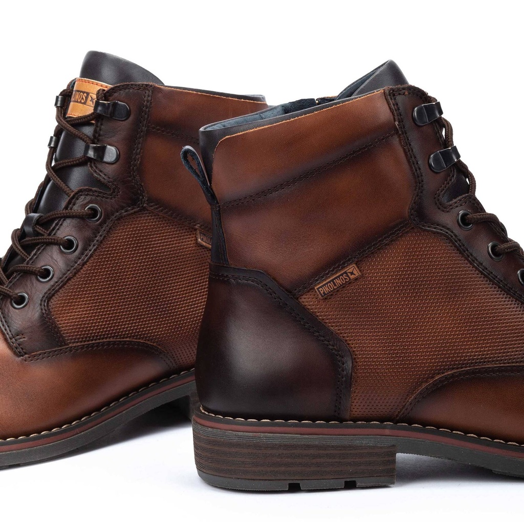 YORK - Botín con cordones y cremallera para hombre (7)