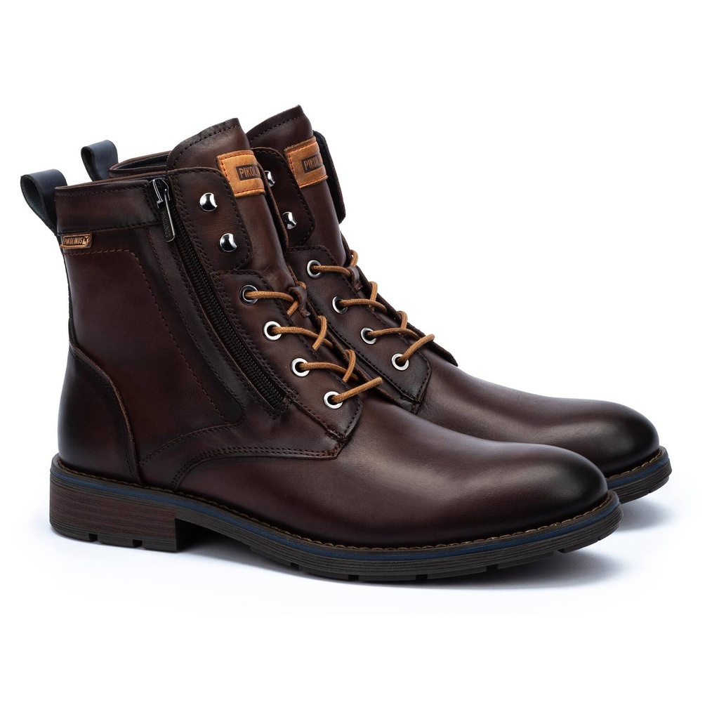 YORK - Botín con cordones y cremallera para hombre (5)