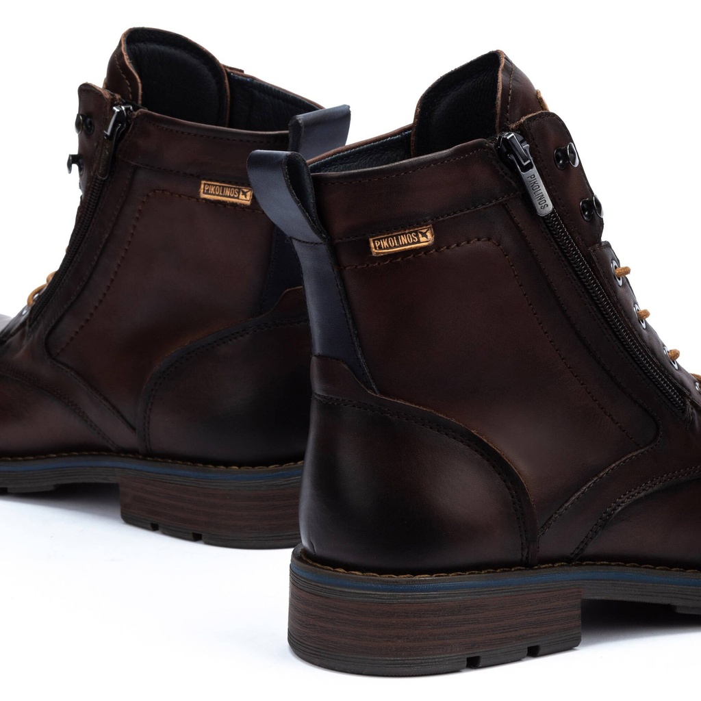YORK - Botín con cordones y cremallera para hombre (7)