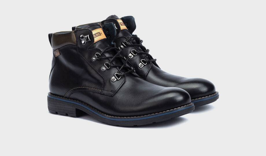 YORK - Botín con cordones y cremallera para hombre (3)