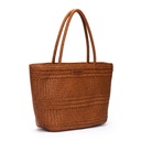 BALEARES - Bolso tote de piel  trenzada para mujer (5)