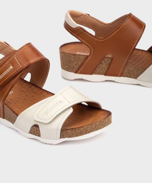 MAHON - Sandalias con cierre adherente y cuña para mujer (2)
