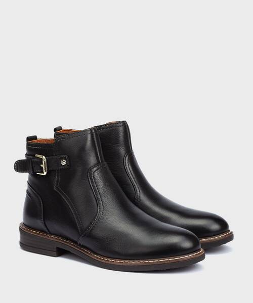 ALDAYA - Botín plano con hebilla lateral para mujer (1)