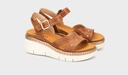 GOMERA - Sandalias de cuña con hebilla para mujer (3)