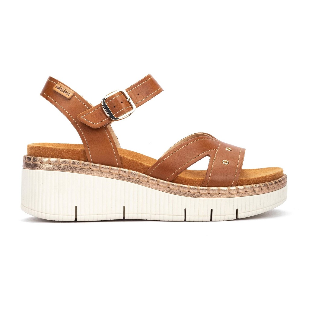 GOMERA - Sandalias de cuña con hebilla para mujer (4)