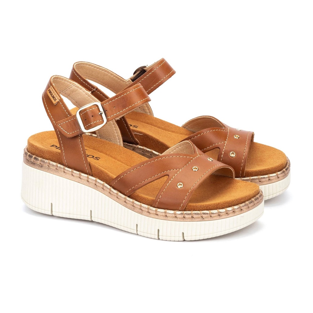 GOMERA - Sandalias de cuña con hebilla para mujer (5)