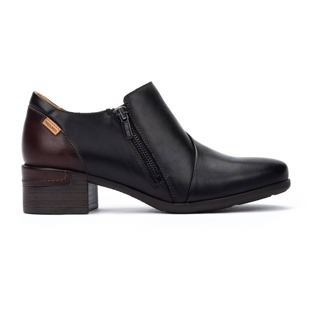 MALAGA - Zapato abotinado de tacón bajo para mujer (4)