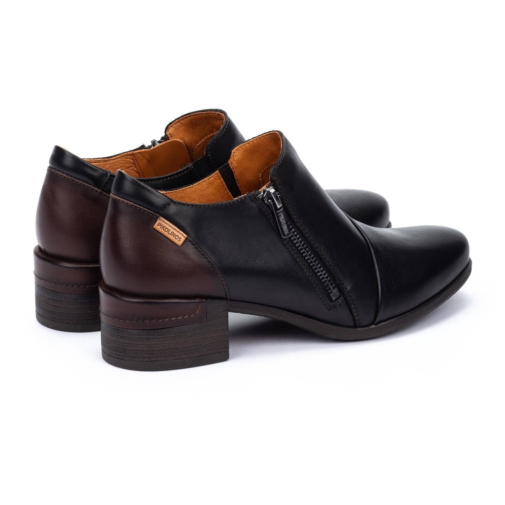 MALAGA - Zapato abotinado de tacón bajo para mujer (6)