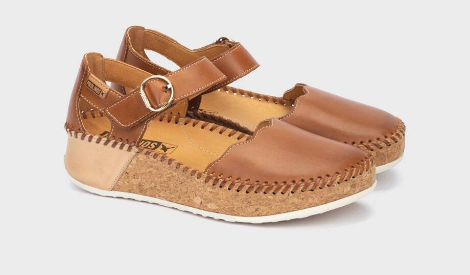 MARINA - Zapato semiabierto con cierre adherente para mujer (3)