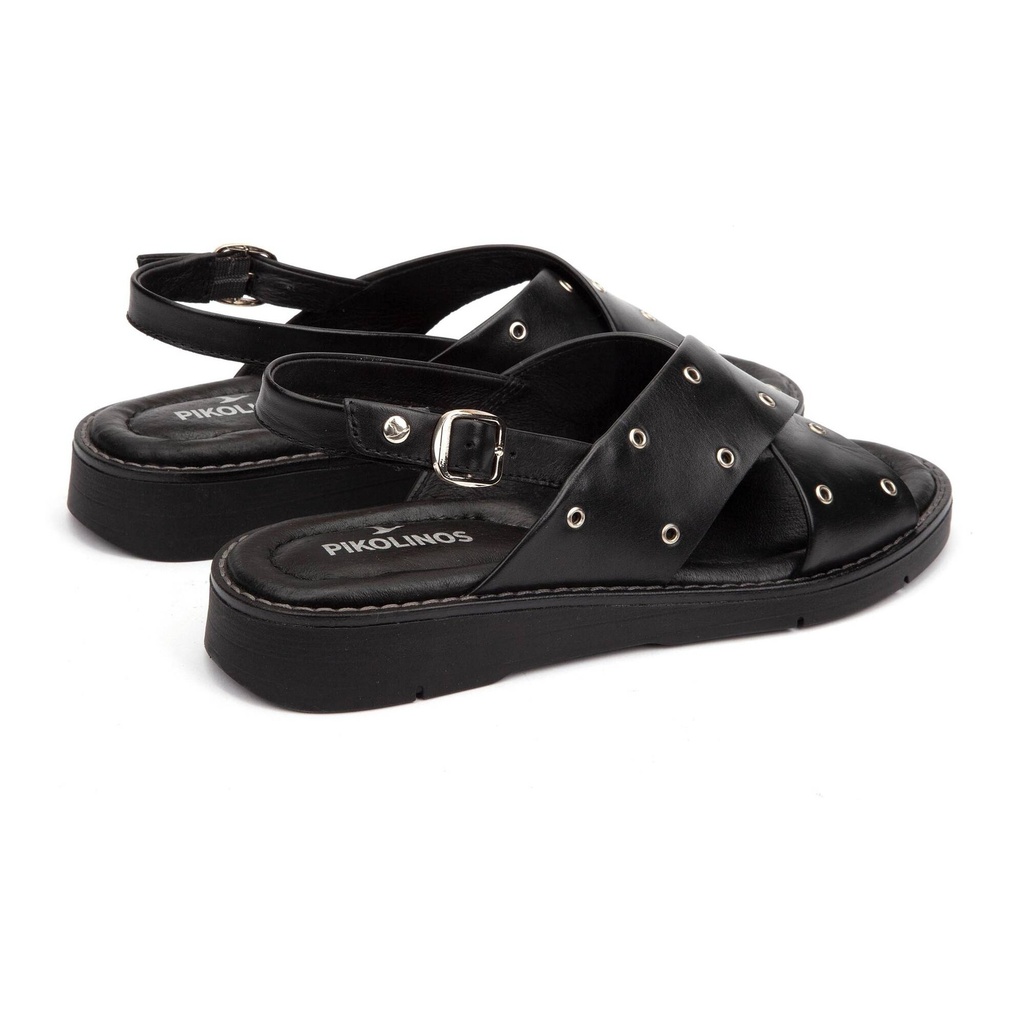 ROQUETAS - Sandalias planas con hebilla para mujer (6)