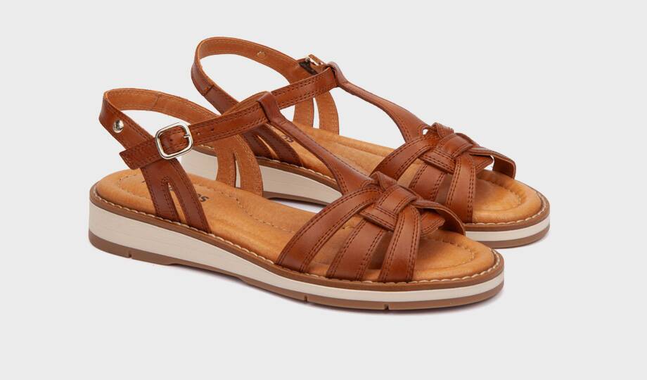 ROQUETAS - Sandalias planas con hebilla para mujer (3)