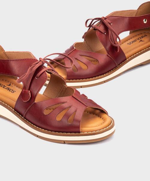 ROQUETAS - Sandalias planas con cordones para mujer (2)