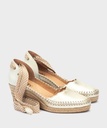 VILA - Sandalias con cintas y cuña para mujer (1)