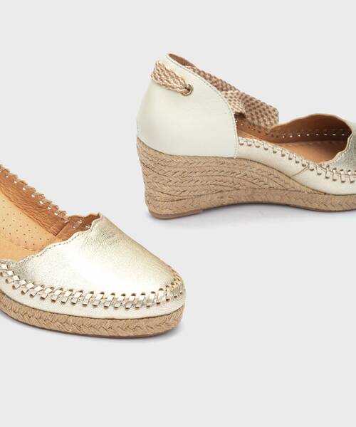 VILA - Sandalias con cintas y cuña para mujer (2)