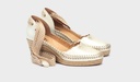 VILA - Sandalias con cintas y cuña para mujer (3)