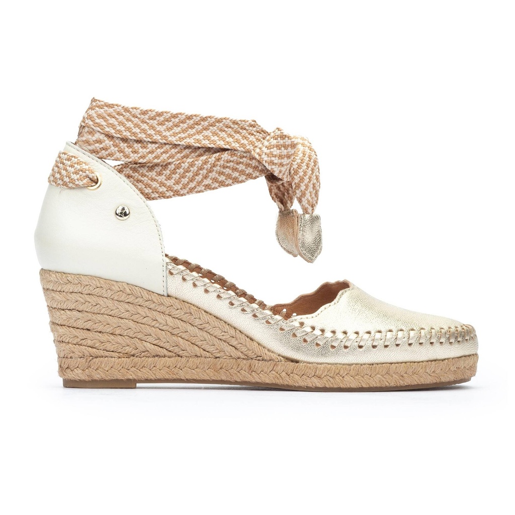 VILA - Sandalias con cintas y cuña para mujer (4)