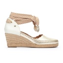 VILA - Sandalias con cintas y cuña para mujer (4)