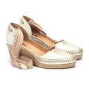 VILA - Sandalias con cintas y cuña para mujer (5)
