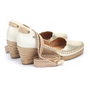 VILA - Sandalias con cintas y cuña para mujer (6)