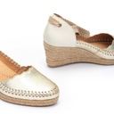 VILA - Sandalias con cintas y cuña para mujer (7)