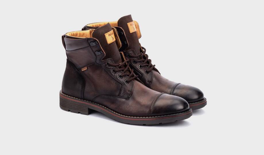 YORK - Botín con cordones y cremallera para hombre (3)