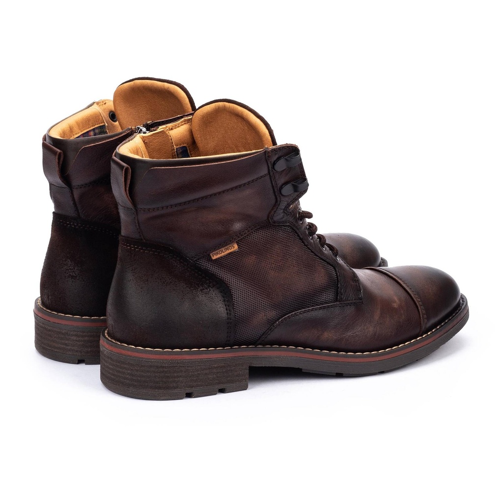 YORK - Botín con cordones y cremallera para hombre (6)
