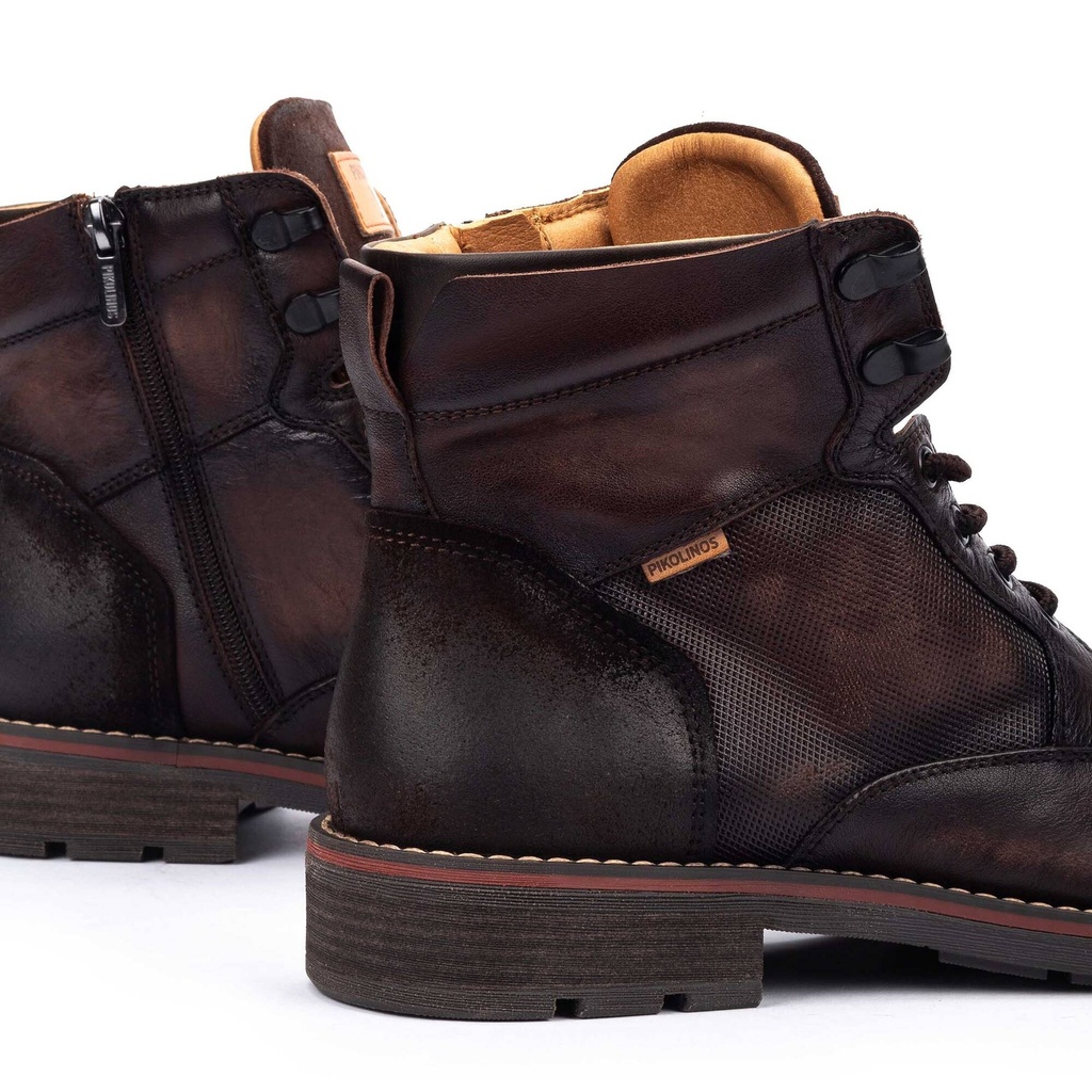 YORK - Botín con cordones y cremallera para hombre (7)