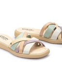 CALELLA - Sandalias planas de mujer con tiras multicolor (7)